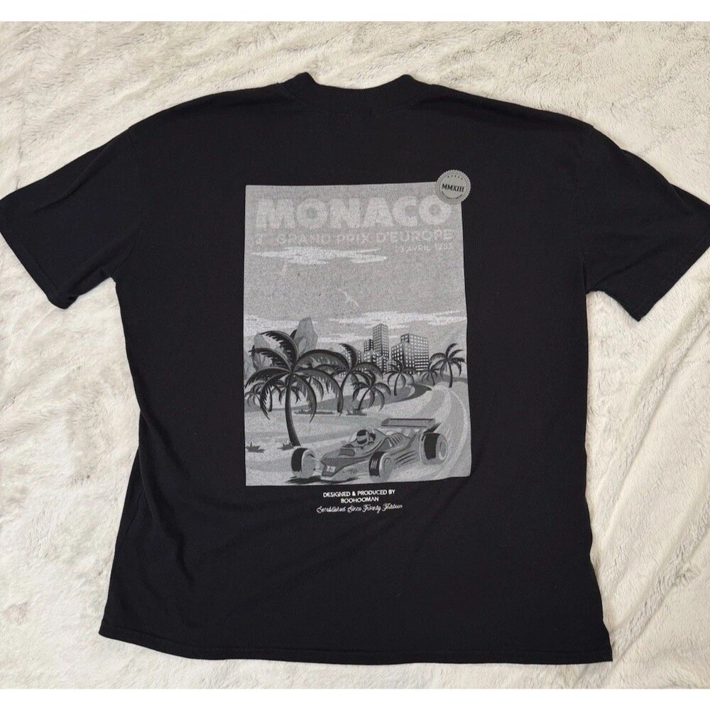 Formula 1 F1 Monaco Grand Prix Racing Graphic T Shirt Sz S 23x28.5 Made In UK